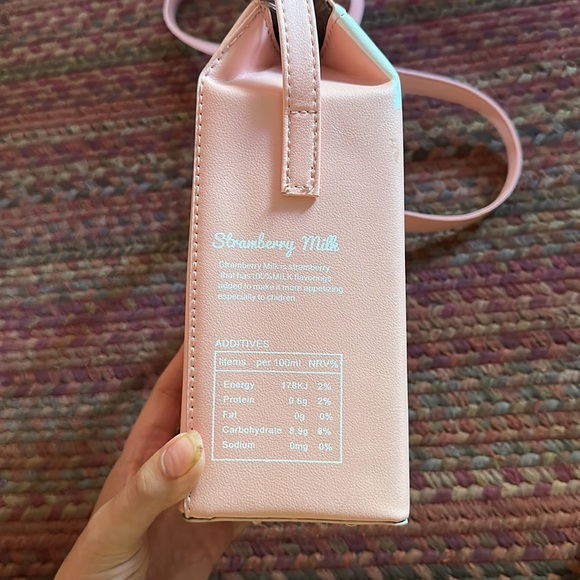 STRAWBERRY MILK NOVELTY HANDBAG PURSE - Picture 5 of 7